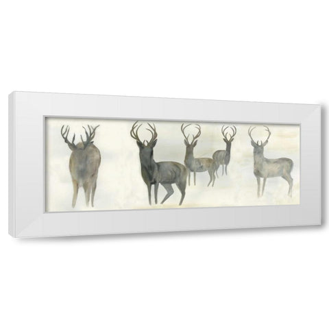 Wild Family White Modern Wood Framed Art Print by Dyer, Beverly