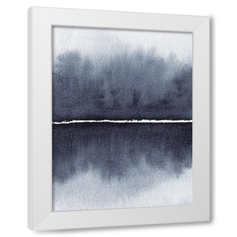 Watercolor Abstract 1 White Modern Wood Framed Art Print by Gosavi, Bhakti