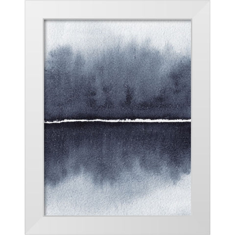 Watercolor Abstract 1 White Modern Wood Framed Art Print by Gosavi, Bhakti