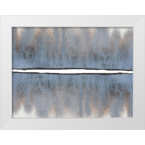 Watercolor Abstract 2 White Modern Wood Framed Art Print by Gosavi, Bhakti