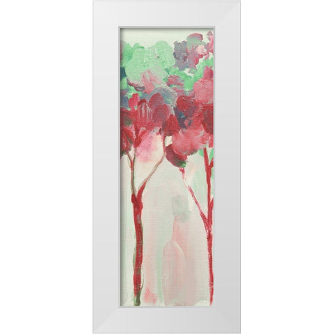 Woodhaven Forest 1 White Modern Wood Framed Art Print by Boho Hue Studio