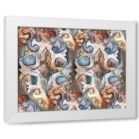 Tantamount White Modern Wood Framed Art Print by Boho Hue Studio