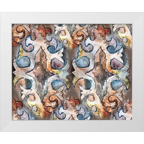 Tantamount White Modern Wood Framed Art Print by Boho Hue Studio