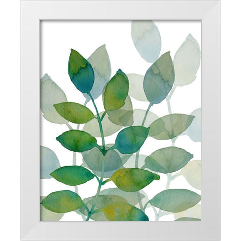 Leaf Echo 2 White Modern Wood Framed Art Print by Boho Hue Studio