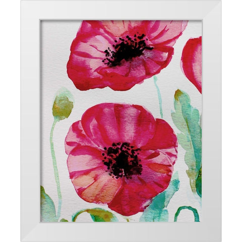 Pixie Pop 1 White Modern Wood Framed Art Print by Boho Hue Studio