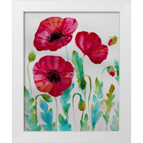 Pixie Pop 2 White Modern Wood Framed Art Print by Boho Hue Studio