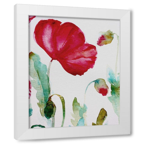 Pixie Pop 3 White Modern Wood Framed Art Print by Boho Hue Studio