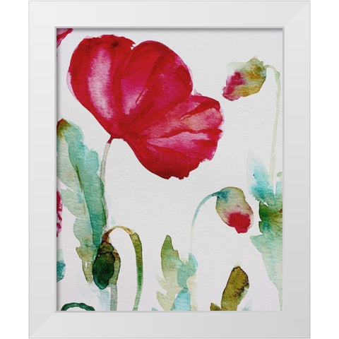Pixie Pop 3 White Modern Wood Framed Art Print by Boho Hue Studio