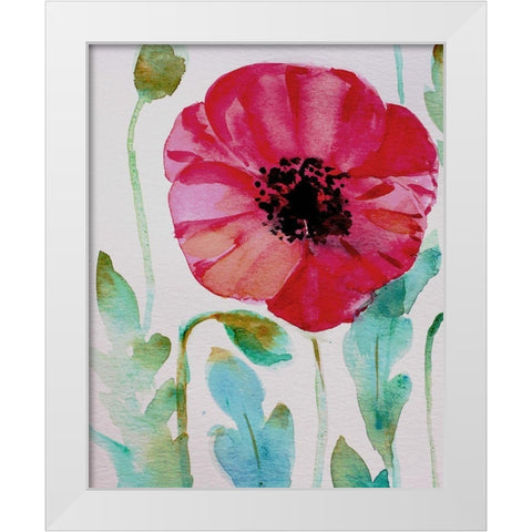 Pixie Pop 4 White Modern Wood Framed Art Print by Boho Hue Studio