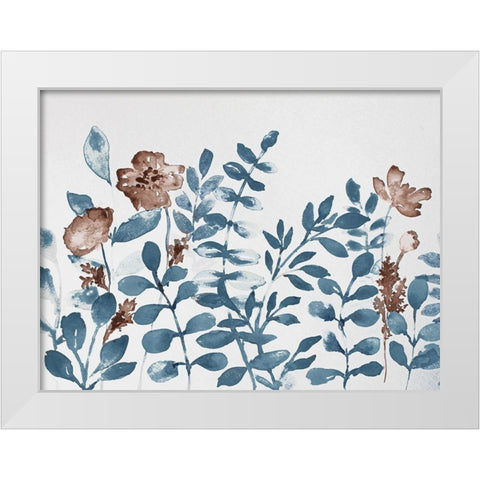 Spring Shrub Life 1 White Modern Wood Framed Art Print by Boho Hue Studio