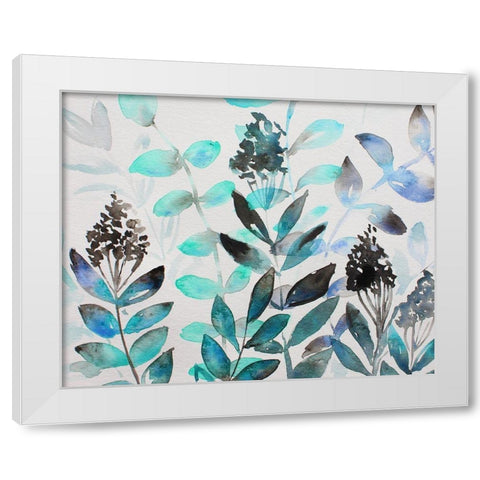 Shrub Life 2 White Modern Wood Framed Art Print by Boho Hue Studio