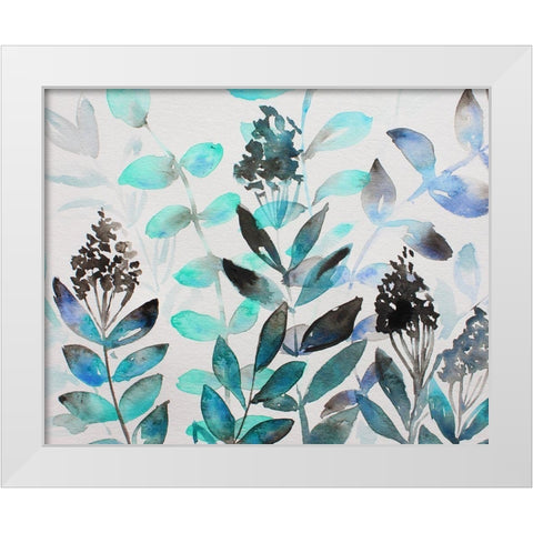 Shrub Life 2 White Modern Wood Framed Art Print by Boho Hue Studio
