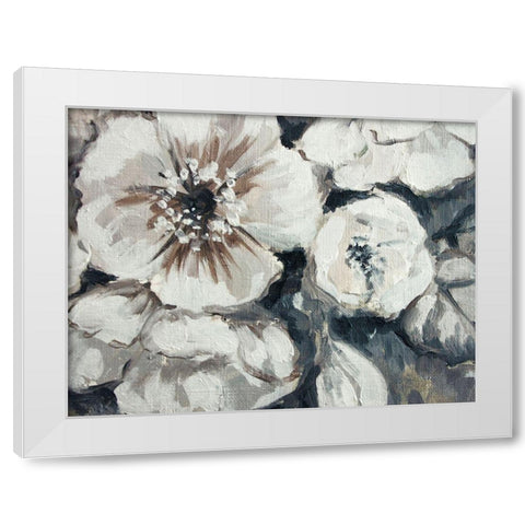 Blossom Bunch 3 White Modern Wood Framed Art Print by Boho Hue Studio
