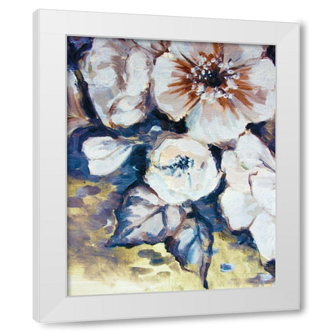 Blossom Bunch 4 White Modern Wood Framed Art Print by Boho Hue Studio