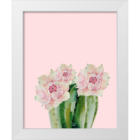 Succulant D2 White Modern Wood Framed Art Print by Boho Hue Studio