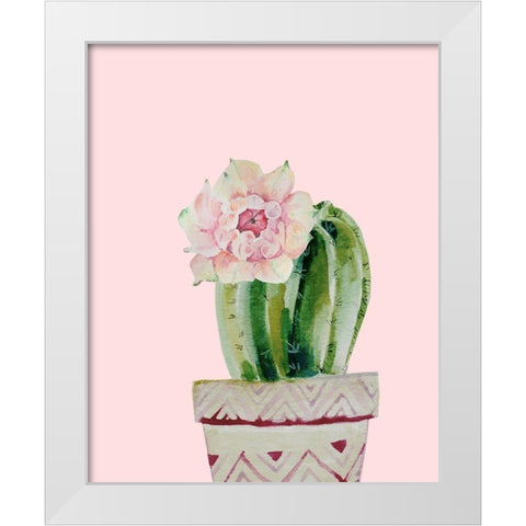 Succulant D3 White Modern Wood Framed Art Print by Boho Hue Studio