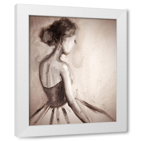 Almost Ready Sepia Close-Up White Modern Wood Framed Art Print by Boho Hue Studio