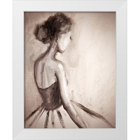 Almost Ready Sepia Close-Up White Modern Wood Framed Art Print by Boho Hue Studio