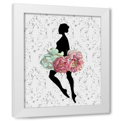 Balllerina One White Modern Wood Framed Art Print by Boho Hue Studio