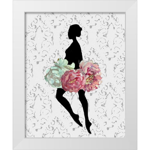 Balllerina One White Modern Wood Framed Art Print by Boho Hue Studio