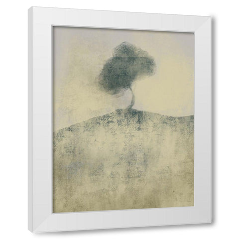 Distant Tree 1 White Modern Wood Framed Art Print by Boho Hue Studio