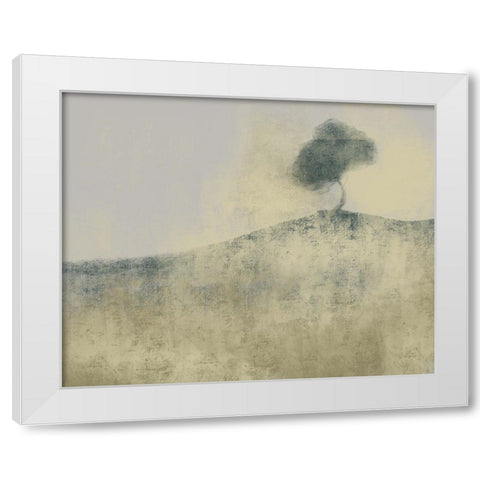 Neutral Tree White Modern Wood Framed Art Print by Boho Hue Studio