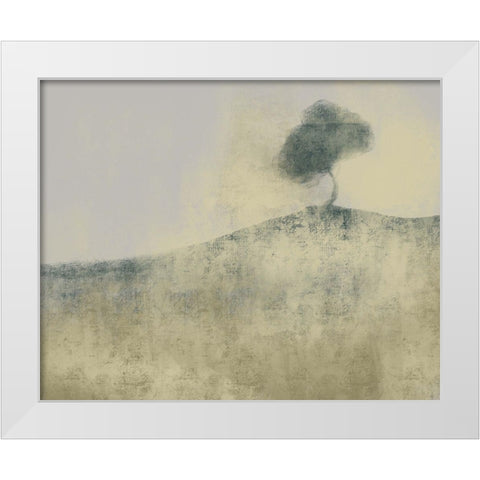 Neutral Tree White Modern Wood Framed Art Print by Boho Hue Studio