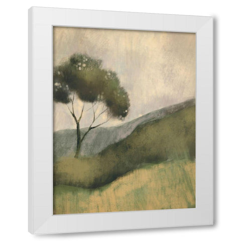 Downhill Foliage 1 White Modern Wood Framed Art Print by Boho Hue Studio