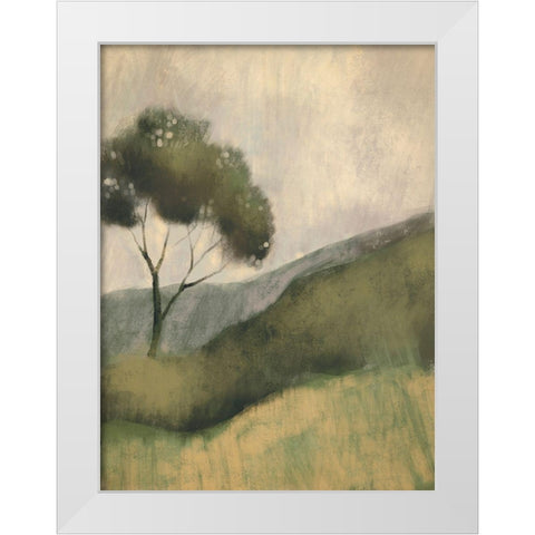 Downhill Foliage 1 White Modern Wood Framed Art Print by Boho Hue Studio