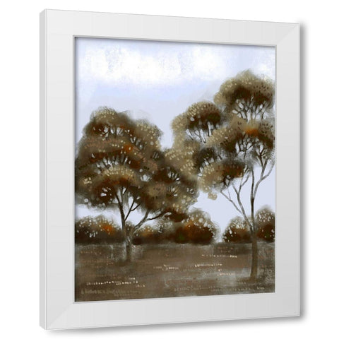 Cloudy Safari 1 White Modern Wood Framed Art Print by Boho Hue Studio