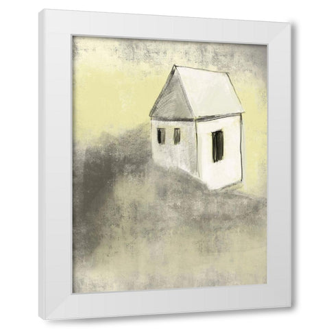 Earthtone Homes 2 White Modern Wood Framed Art Print by Boho Hue Studio