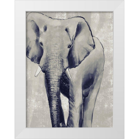 Wild Strong 3 White Modern Wood Framed Art Print by Boho Hue Studio