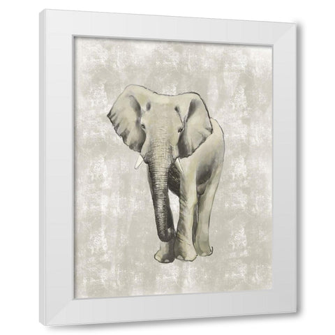 Wild Strong 4 White Modern Wood Framed Art Print by Boho Hue Studio