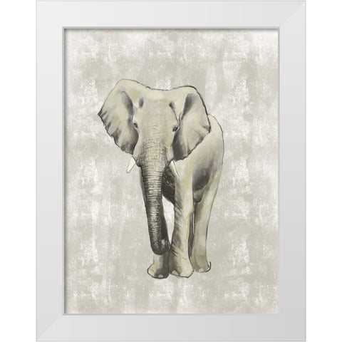 Wild Strong 4 White Modern Wood Framed Art Print by Boho Hue Studio