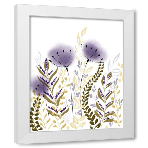 Fields White Modern Wood Framed Art Print by Boho Hue Studio
