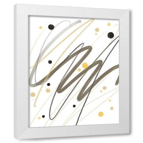 Watercolors White Modern Wood Framed Art Print by Boho Hue Studio