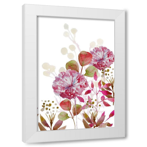 Floral field Bloom 2 White Modern Wood Framed Art Print by Boho Hue Studio