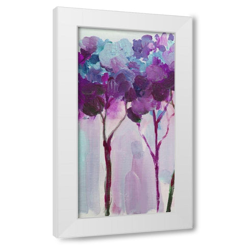 Tree 4 White Modern Wood Framed Art Print by Boho Hue Studio