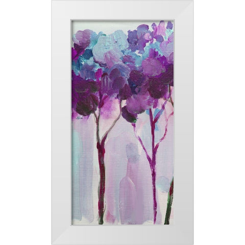 Tree 4 White Modern Wood Framed Art Print by Boho Hue Studio