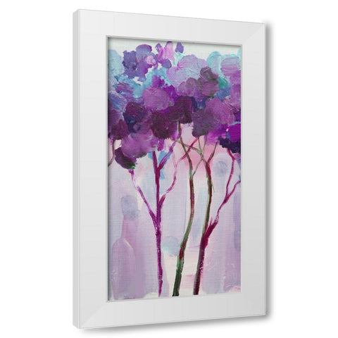 Tree 5 White Modern Wood Framed Art Print by Boho Hue Studio