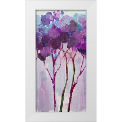 Tree 5 White Modern Wood Framed Art Print by Boho Hue Studio