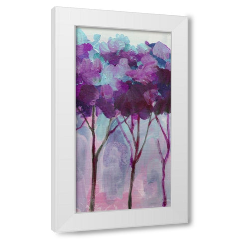 Tree 6 White Modern Wood Framed Art Print by Boho Hue Studio