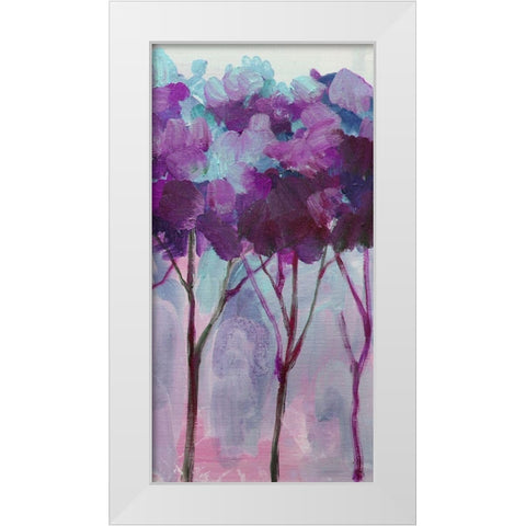 Tree 6 White Modern Wood Framed Art Print by Boho Hue Studio
