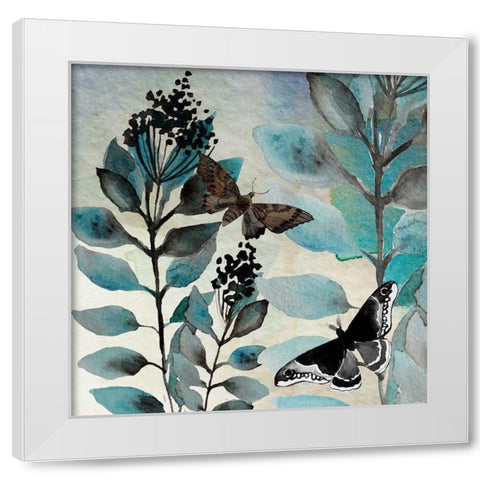 Butteryfly Perspective 3 White Modern Wood Framed Art Print by Boho Hue Studio