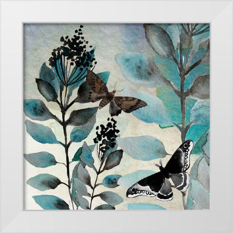 Butteryfly Perspective 3 White Modern Wood Framed Art Print by Boho Hue Studio