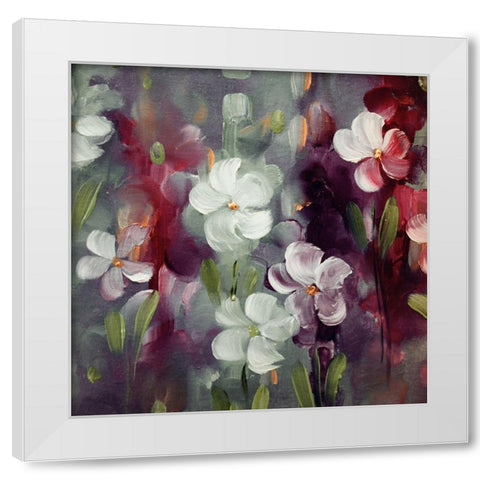 Blooming Vagabond White Modern Wood Framed Art Print by Boho Hue Studio