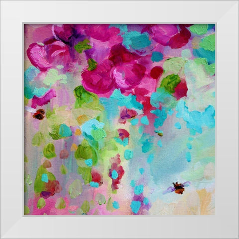 Phoenix Ignited White Modern Wood Framed Art Print by Boho Hue Studio