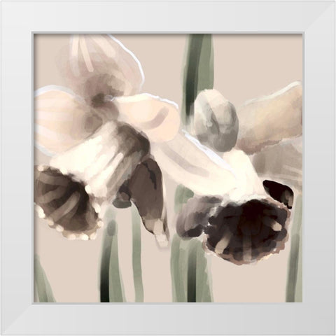 Arsiss 1 White Modern Wood Framed Art Print by Boho Hue Studio