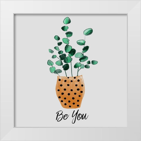 Nurtured Home 1 White Modern Wood Framed Art Print by Boho Hue Studio