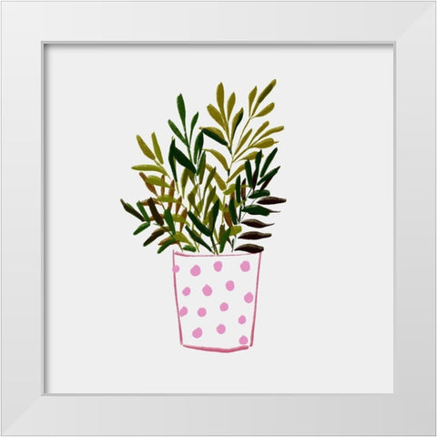 Nurtured Home 2 White Modern Wood Framed Art Print by Boho Hue Studio
